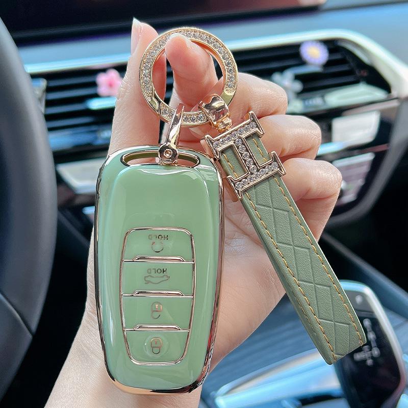 Protective Key Case for FAW Hongqi H5/H9/E-HS9/EQM5 Models - Unisex