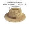 Sun Protection Straw Boater Hat Lightweight Breathable Mesh Handwoven Sun Cap Wide Brimmed Adjustable Flat Top Beach Hat