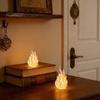 Unique Gift for Home 3D Printed Flame Candle Holder Shade, Gothic Ambient Decor Figurine, Hollow Artistic Desk Light Cover Tealight Dining Room Study