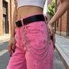 Zinc Zinc Zinc Alloy Star Pendant Pants Chain Pearl Metal Waist Chain Cool Bag Chain  Male