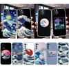 UP32 Great Wave Off Kanagawa Transparent Phone Case for Motorola Moto G7 G8 G9 G84 G85 G73 G24 G15 Z2 Play Power Plus