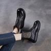 Johnature Genuine Leather Thick Soled Roman Women's Summer Boots Hollow-out Breathable Casual Mesh Short Boots