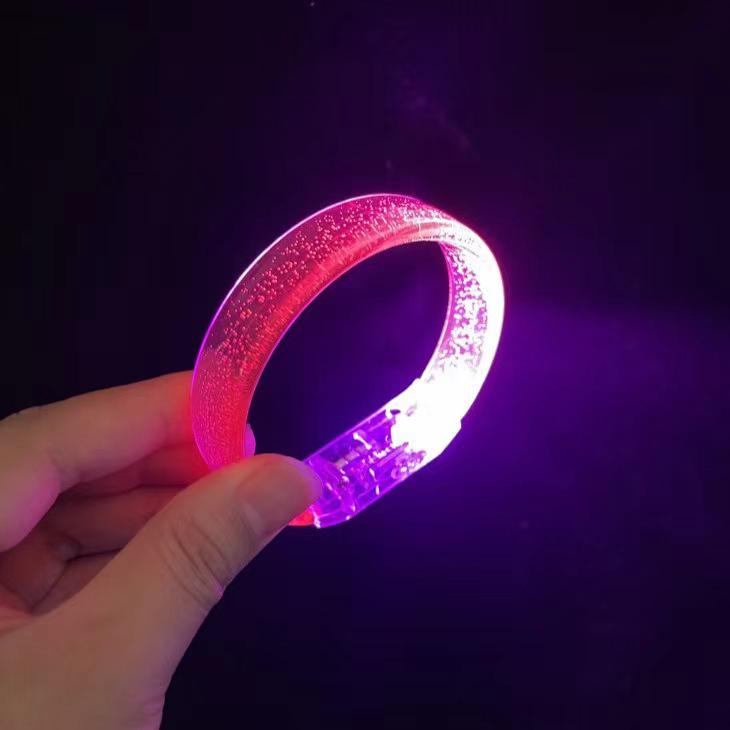 

LED Glowing Flashing Wide Wristband - Popular Night Market Toy