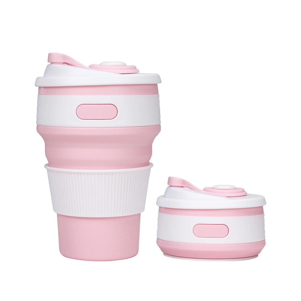 Silicone Folding Portable 350ml Cup – High-Temperature Resistant and Retractable for Outdoor Use