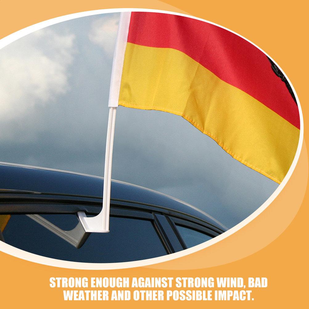 12 Piezas Soporte para Mástil de Bandera de Vehículo Clip de Plástico Diseñado para Mástil de Bandera de Coche Compacto Viaje Exterior Soporte para Bandera Suministro para Mástil de Bandera de Vehículo