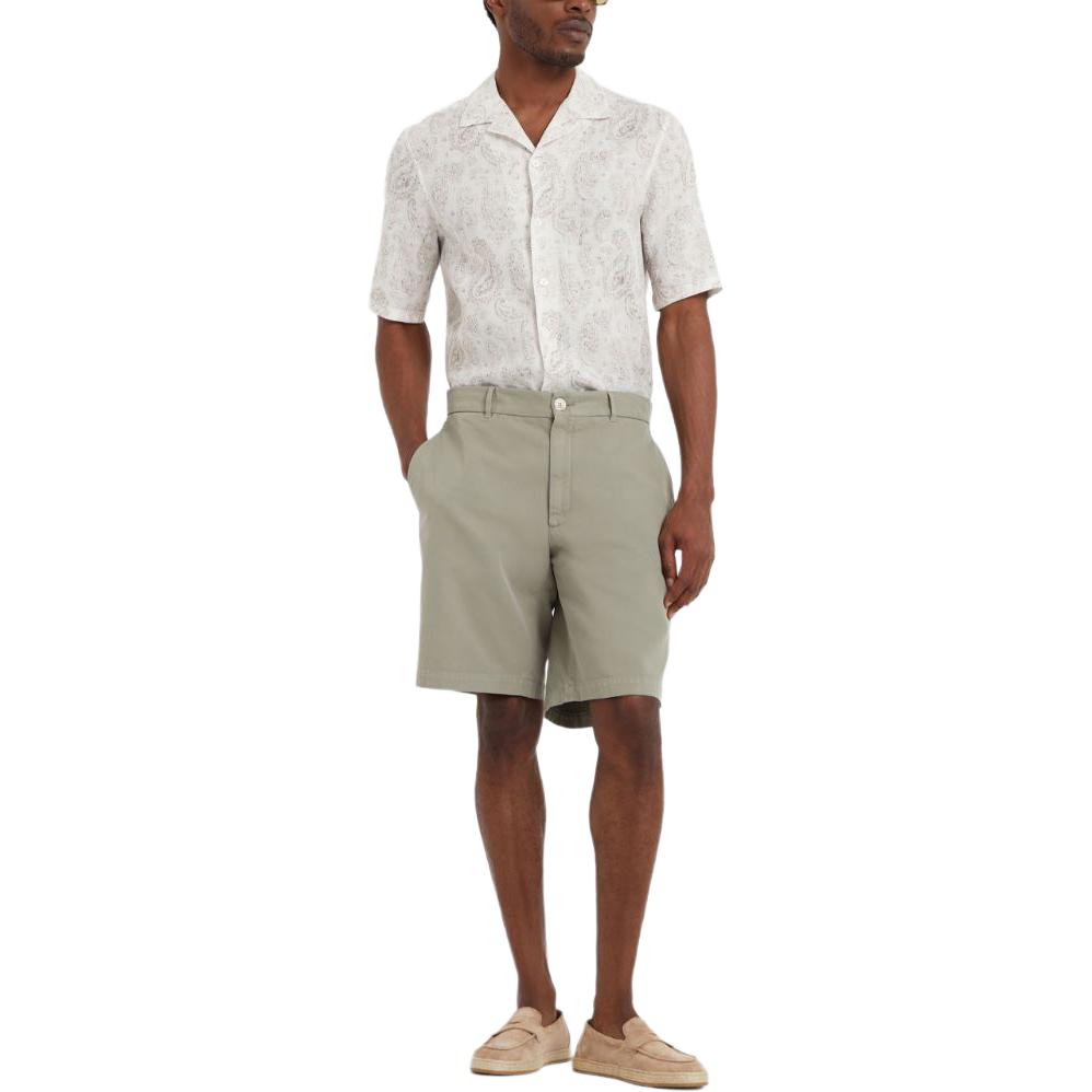 Brunello Cucinelli Straight Leg Cotton Bermuda Shorts MP52DU0010C6314