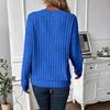 Women's Fashion Long Sleeve Ribbed Elegant Commuting And Casual Top