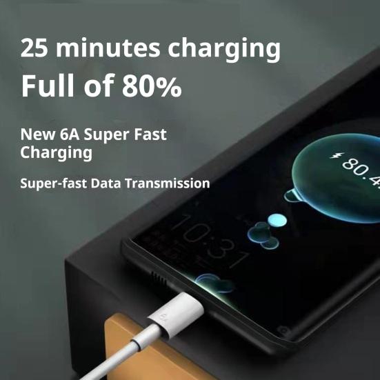 10A 120W Type Charging Durable Copper Wire Data Cord C Cable Fast USB C Charger