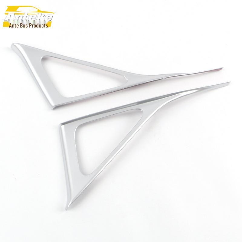 

Kustu Front Triangle Trim Center Console Bright Strip for 21 Interior Car Accessories Modification.