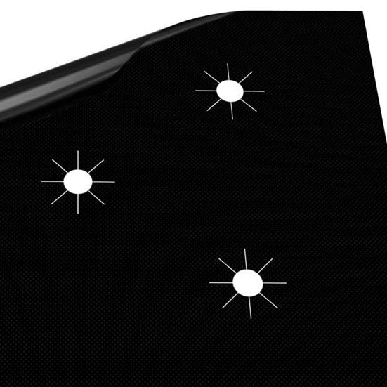 Gasherd Antihaft-Einlage Fleckenabweisend Verformungsbeständig 5-Loch Spritzschutz Effiziente Reinigung PTFE Glasfaser