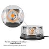 Amber White LED Strobe Warning Light Magnetic Base 1PC High Bright Waterproof for Truck Roadside Emergency