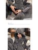Men's Three-Layer Thickened Cotton Winter Pajamas - Warm, Simple, Luxury, and Suitable for Indoors and Outdoors.