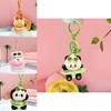 Cute Plush Animal Keychain Featuring Panda Dog And Bear For Summer Fun