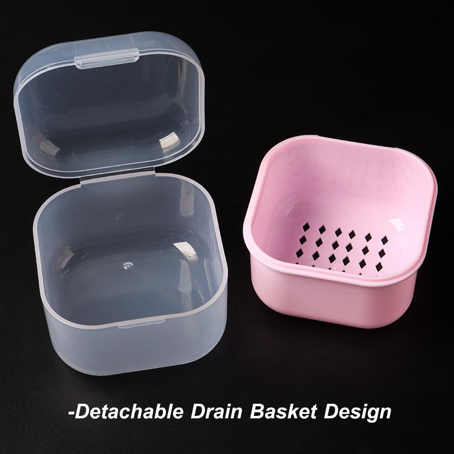 Portable Disinfection Filter Cleaning Box Nail Art Drill Bits Grinding Head Disinfection Box Manicure Sterilization Tool