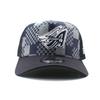 New Era Mesh Cap 9FORTY Anaheim Angels MLB A-FRAME DENIM NAVY PATTERN COOPERSTOWN MESH CAP BLUE ANAHEIM ANGELS Hat 940AF A-Frame Blue [Used]