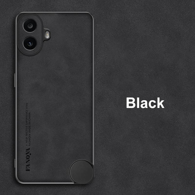 For CMF Phone 1 Case Luxury PU Leather Phone Case For Nothing CMF Phone 1 Back Cover Matte Silicone Shockproof Full Protection