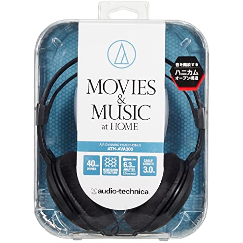 Audio-Technica ATH-AVA300 Headphones, Wired, Open-Back