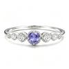 S925 Silver Zodiac Ring with Yellow Crystal, Sapphire, and Multi-colored Gemstones - Versatile Stackable Design.