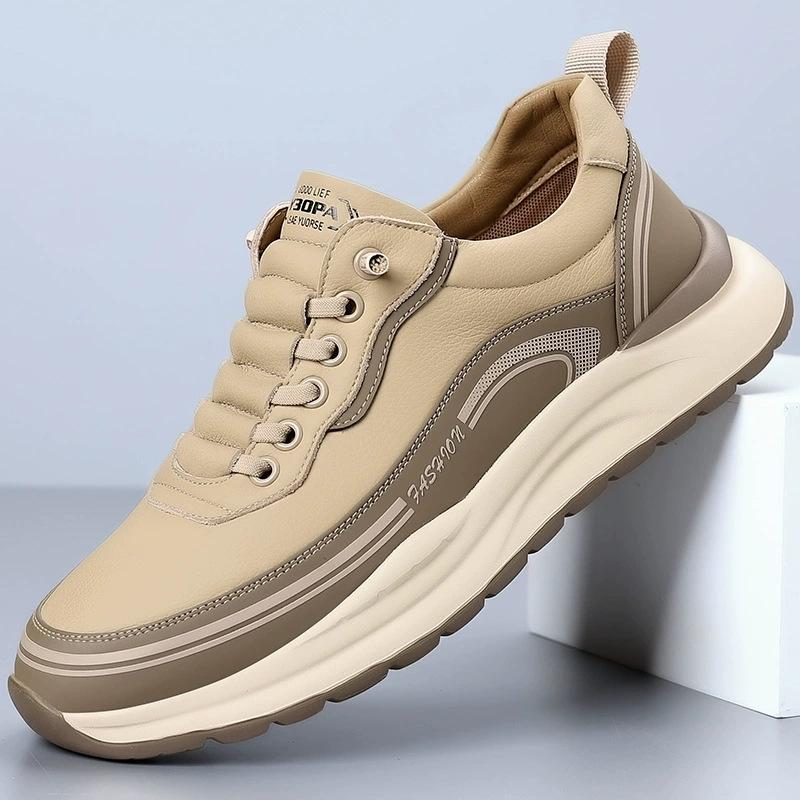 Luxury fashion Men's Sneakers Versatile non slip trendy shoes Outdoor wear-resistant hiking shoes Middle elderly walking shoes