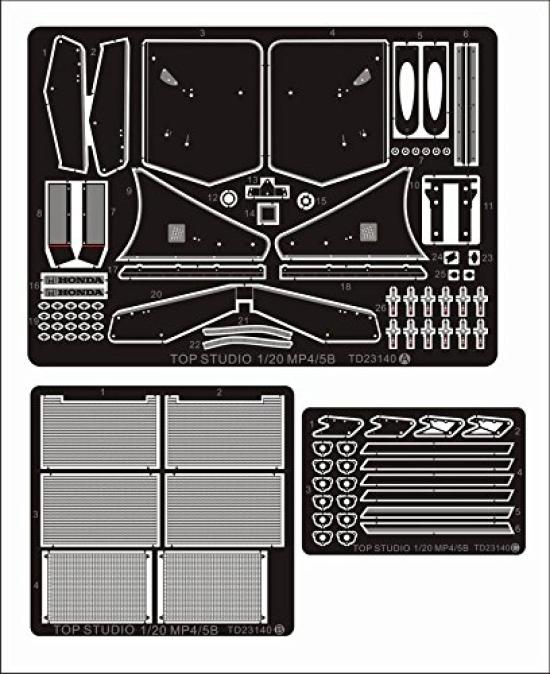 Top Studio Detail Up Set for McLaren 1/20 MP4/5B (TD23140)