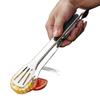 201 Stainless Steel Anti-Scald Silicone Food & Barbecue Tongs for Kitchen & Steak