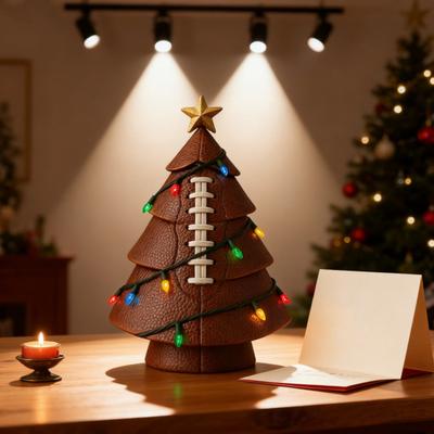 Bal Kerstboom Ornament Leuke Voetbal Kerstboom Decoratie Basketbalboom met Gouden Ster Topper voor Feestelijke Vakantiedecoratie