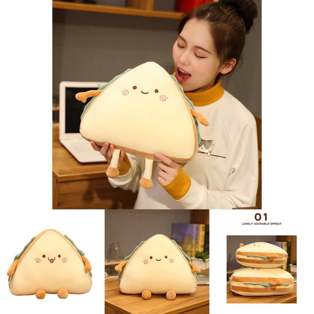 Soft And Fluffy Sandwich Cake Stuffed Toy With Vivid Emotions