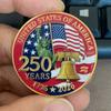 Colección de Monedas Souvenir del 250 Aniversario de EE. UU. 1776-2026 Estatua de la Libertad Águila Americana Monedas Souvenir Regalos para Coleccionista