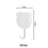 3992 Bathroom Hook Strong Adhesive Punch-free Door Rear Kitchen Bathroom Nail-free Sticking Wall Hook