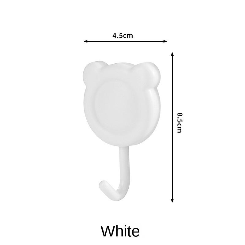 

3992 Крючок для ванной комнаты, прочный, без проколов, для двери, для кухни, ванной, без гвоздей, настенный крючок 1pc белый