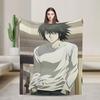 Death Note Manga Anime TV Show Poste Blanket Soft Street Trend Plush Throw Blanket For Bedroom Flannel Bedspread Bed Cover