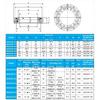 SHF14 38*70*15.1MM  Precision Cross Roller Bearing Robot Joint Harmonic Reducer Bearings