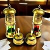 Set of 2 Brass Nautical Ship Lanterns Minor Lamp Boat Lights 15.24 Cm Maritime Home Office Room Decor Gift for Christmas