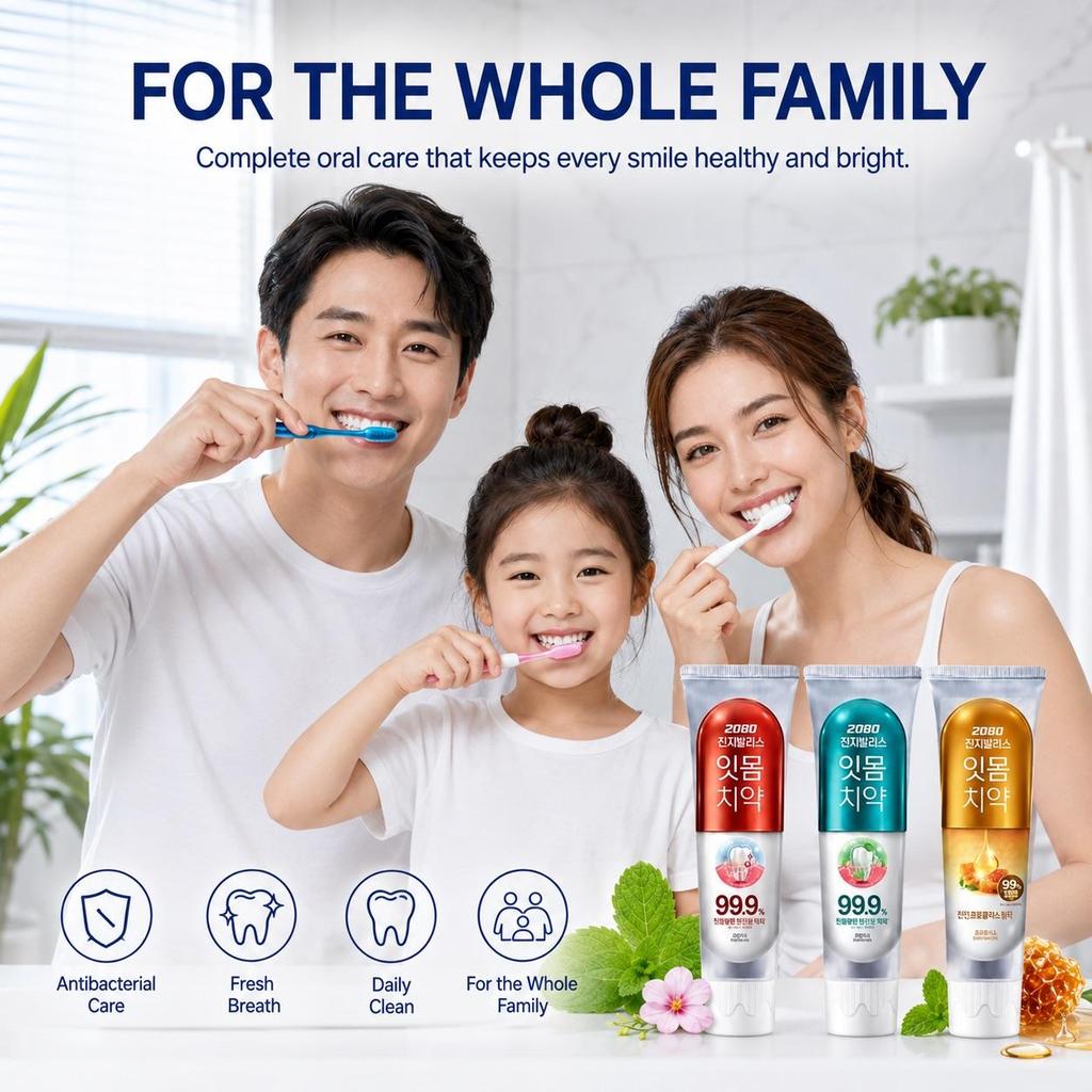 Aekyeong 2080 Toothpaste Set 3 Tubes