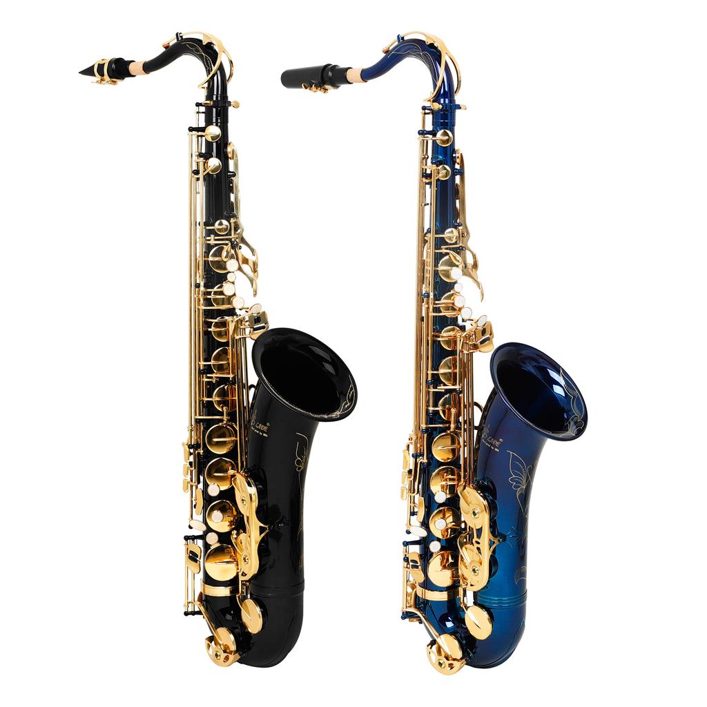 SLADE Tenor Saxophone Multi-materials Selection Sax Brass Body Professional Woodwind Instrument with Case Gloves Accessories