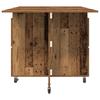 Dining Table Set 2 pcs 140 x 80 x 77 cm Reclaimed Wood Effect Particleboard