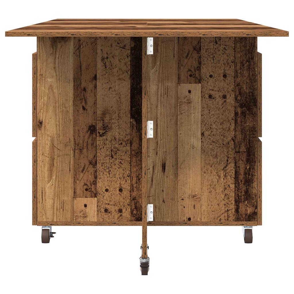 Dining Table Set 2 pcs 140 x 80 x 77 cm Reclaimed Wood Effect Particleboard