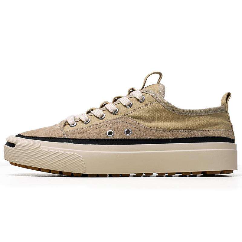 

30265 парусиновые кеды низкие мужские ретро повседневные туфли уличные летние трендовые туфли рабочие мужские 44 хаки