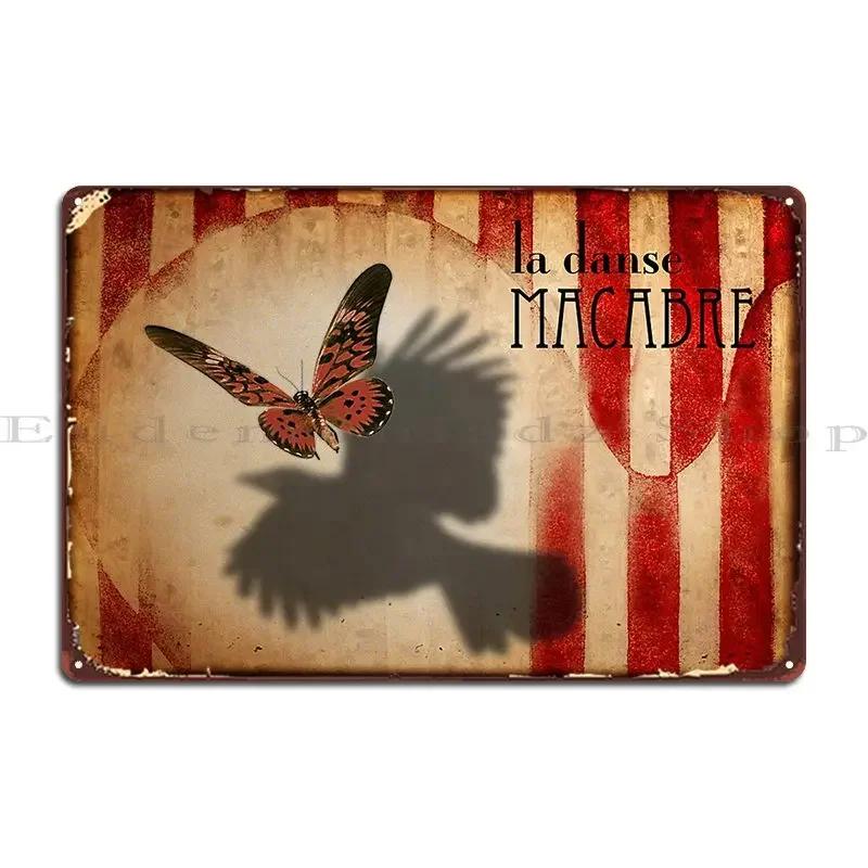 La Danse Macabre Metal Signs Character Wall Decor Wall Decor Living Room Garage Tin Sign Poster 20x30cm(7.8x11.8inch)