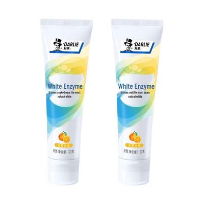 Whitening Enzyme Toothpaste, Floral Mint & Golden Orange (2-Pack)