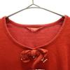 PINK HOUSE One point logo Long sleeve T-shirt L Red Ron T Women Used