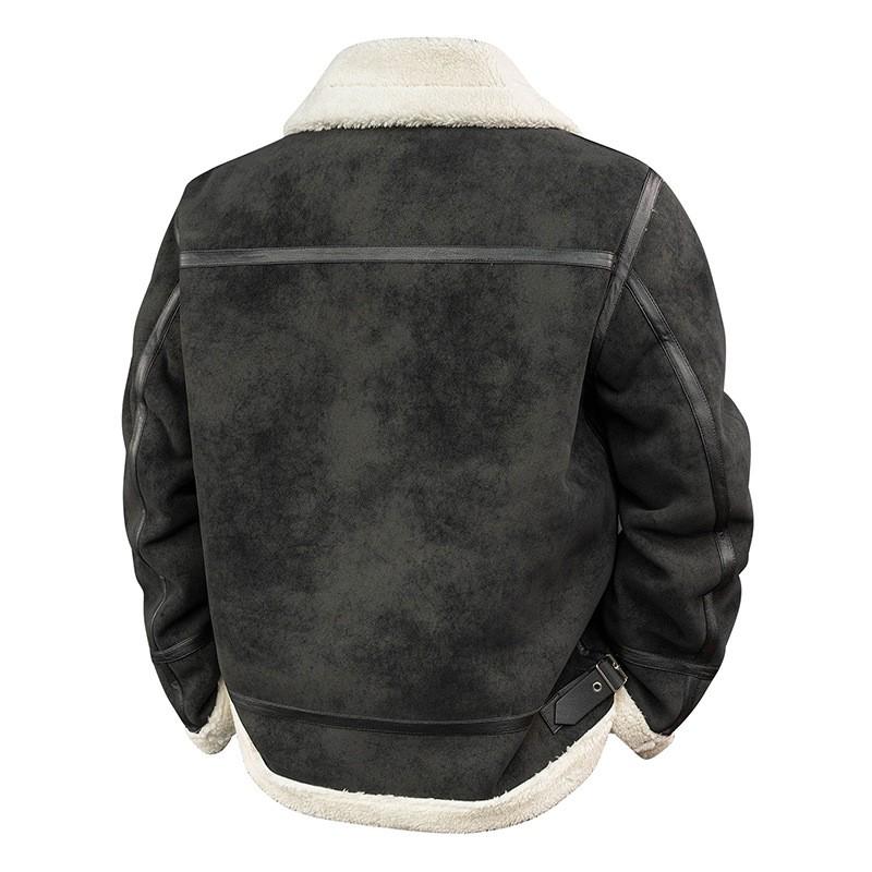 Mens Winter Fleece Jacket Warm Thick Sherpa Lined Cotton Coat Young Adults