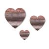 3 Pcs Wooden Heart Wall Decor Vintage Heart Shaped Wall Sign Rustic Hanging Love Plaque for Kitchen Bedroom Bathroom Living Room Farmhouse Decor
