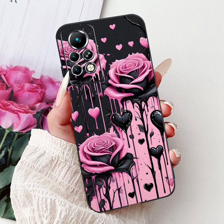New Design Phone Case For Infinix Note 11 Pro 11S X697 X698 X663 Black Silicone Soft Back Cover For Infinix Note11 11S 11Pro