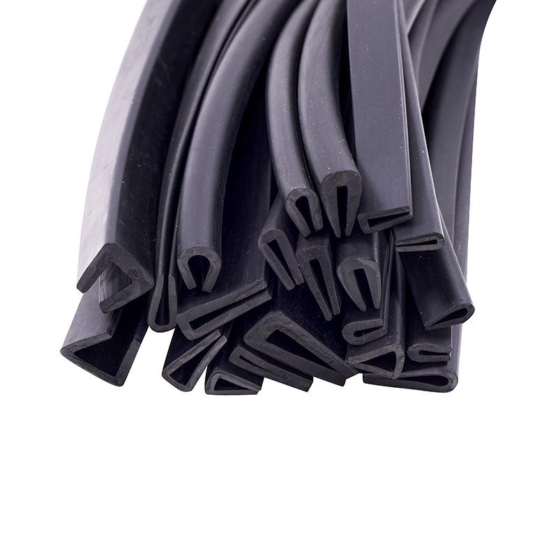Heat-Resistant Silicone U-Shape Self-Adhesive Edging Strip for Anti-Collision Foam Glass and Steel.