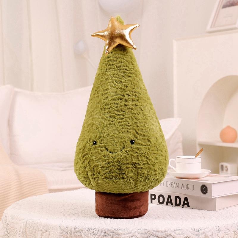 Christmas Tree Plush Toy Star Small Tree Pillow Christmas Decoration Corporate Event Gift Soft Cushion