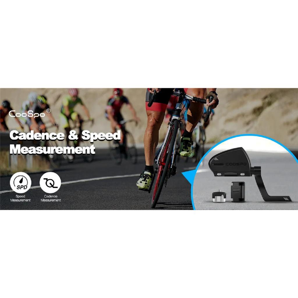 CooSpo Nový bezdrátový vodotěsný senzor rychlosti a kadence pro jízdní kolo 5.0 ANT+ Pro Wahoo Zwif Garmin Etrex 30 Duální senzor Bluetooth