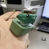 Squeeze Clicking Pressure Relief Toy Croaking Frog Button Press Click Keyring  Kids Gift