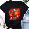 Basketball Skeleton Player Halloween Shirt Basketball Player T-Shirt Pumpkin