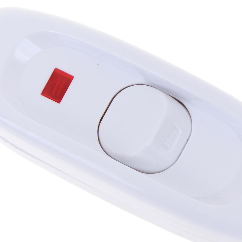 White Black On/Off Bedside Switch Table Lamp Desk Midway Light Switch 10A